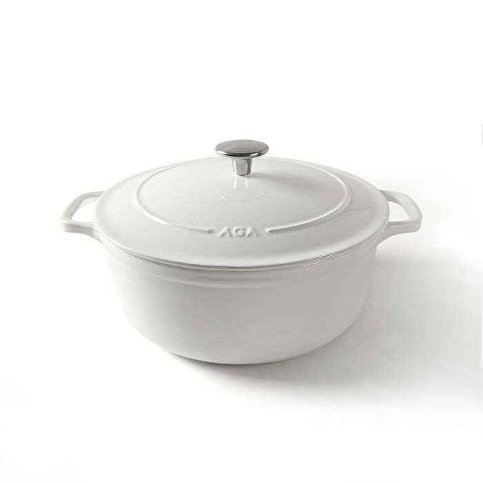 AGA Cast Iron 26cm Casserole White